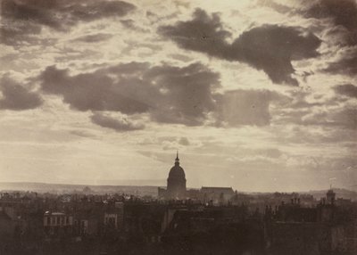 Senza titolo Studio di Nuvole con Les Invalides, 1860 da Charles Marville