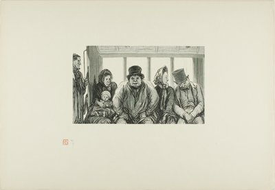 Interno di un autobus da Charles Maurand