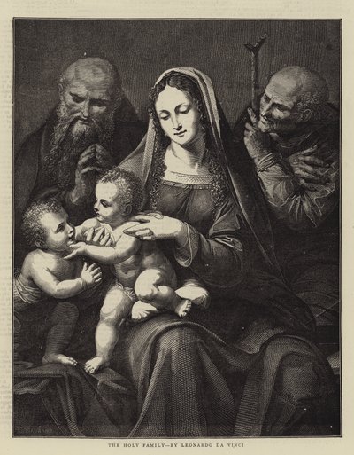 La Sacra Famiglia, di Leonardo da Vinci da Charles Maurand