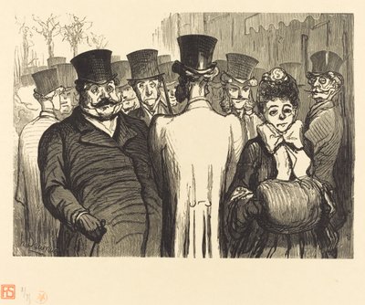 Il Boulevard des Italiens da Charles Maurand after Honoré Daumier
