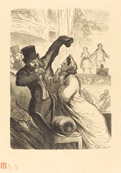 Le Couplet final da Charles Maurand after Honoré Daumier