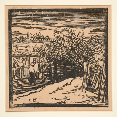 Cortile rurale da Charles Maurin
