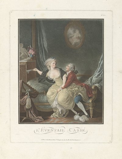 Il ventaglio rotto da Charles Melchior Descourtis (attributed to)