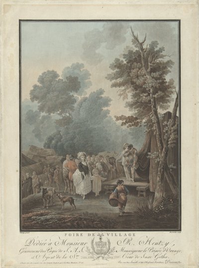 Festa di paese da Charles Melchior Descourtis