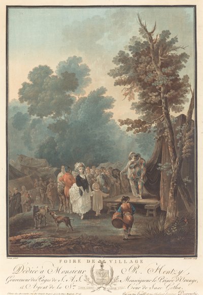 Fiera di paese, 1788 da Charles Melchior Descourtis