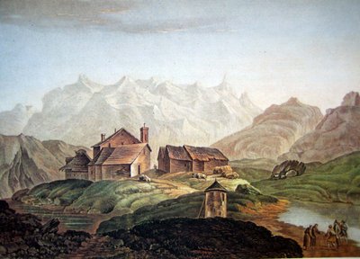 Ospizio del Gottardo 1785 da Charles Melchior Descourtis