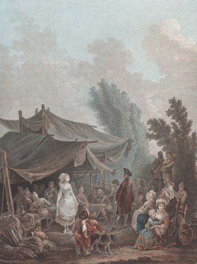 La Noce de Village, 1788-94 da Charles Melchior Descourtis