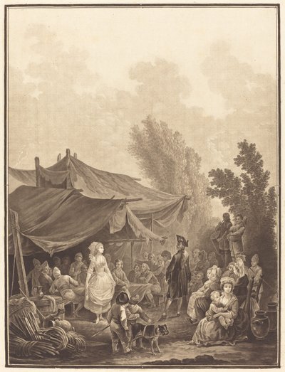 Nozze di villaggio, 1785 da Charles Melchior Descourtis