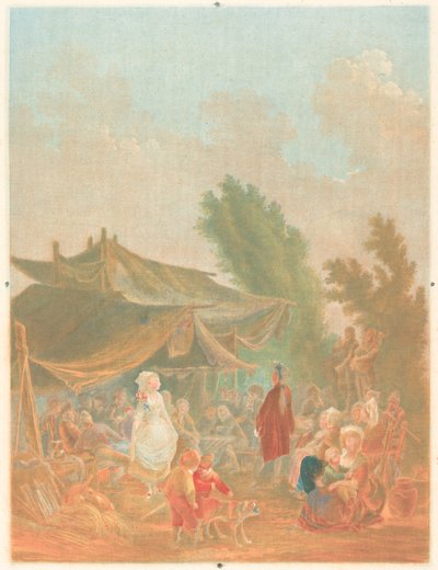 Nozze di villaggio da Charles Melchior Descourtis