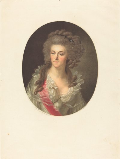 Federica Sofia Guglielmina di Prussia, Principessa di Orange Nassau da Charles Melchior Descourtis after Friedrich Tischbein