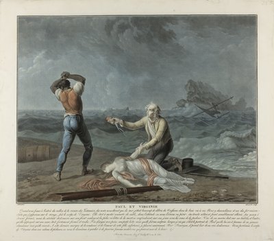 Paul e Virginie da Charles Melchior & Schall Jean (1752-1825) Descourtis
