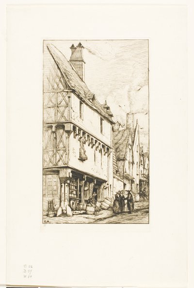 Una vecchia casa a Bourges da Charles Meryon