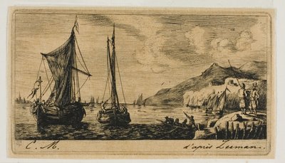 Barche di Calais a Vlissingen da Charles Meryon