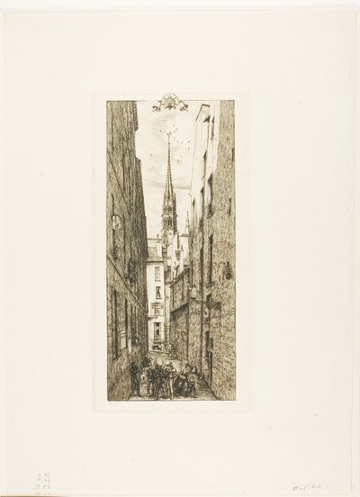 Rue Chantrey, Parigi da Charles Meryon