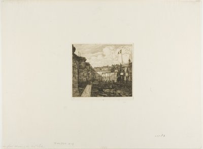 Stabilimento di bagni freddi di Chevrier, Parigi da Charles Meryon