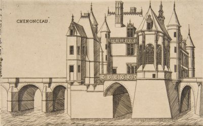 Château de Chenonceau, No 2, 1856 da Charles Meryon