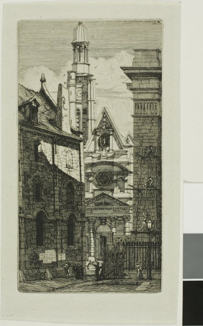 Chiesa di Saint-Étienne-du-Mont, Parigi da Charles Meryon
