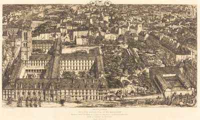 Collège Henri IV, Parigi, o Lycée Napoléon da Charles Meryon