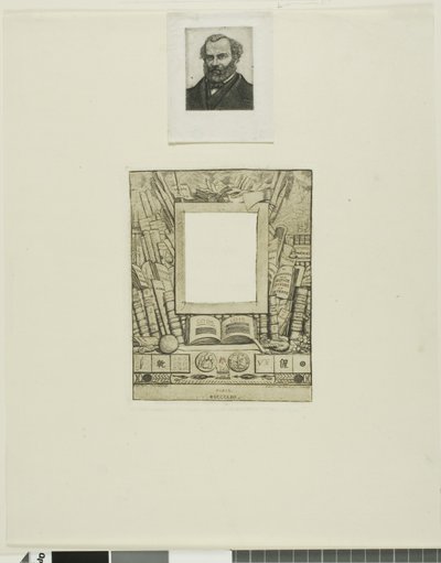 Progetto di cornice per il ritratto di Armand Guéraud da Charles Meryon