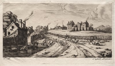 Ingresso al Faubourg, Saint-Marceau, Parigi da Charles Meryon