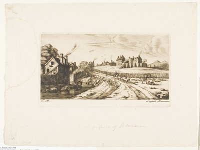 Ingresso al Sobborgo di Saint-Marceau, Parigi da Charles Meryon
