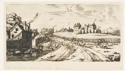 Ingresso al sobborgo di Saint-Marceau, Parigi da Charles Meryon