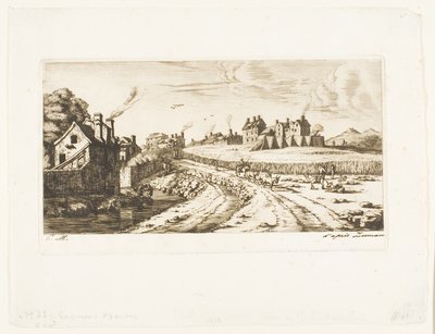 Ingresso al sobborgo di Saint-Marceau, Parigi da Charles Meryon