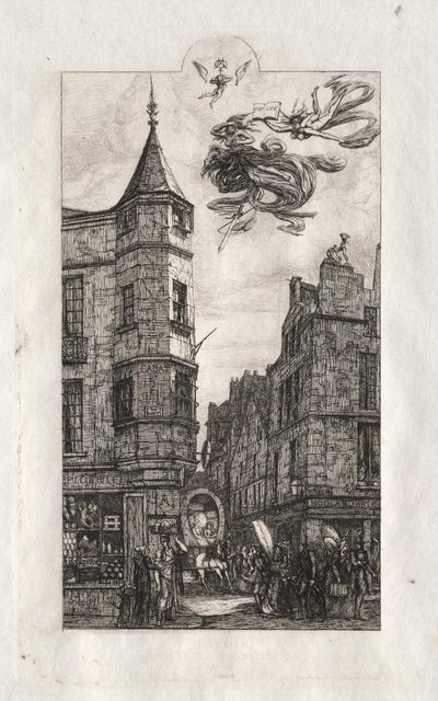 Incisioni di Parigi: Tourelle, rue de l