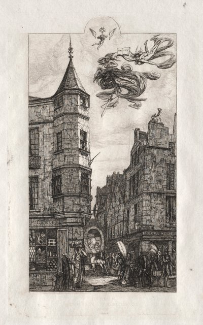 Incisioni di Parigi: Tourelle, rue de l