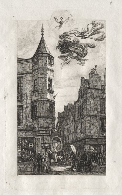 Incisioni di Parigi: Tourelle, rue de l