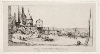 Passerella Temporanea che Sostituisce il Ponte dello Scambio, Parigi, dopo l