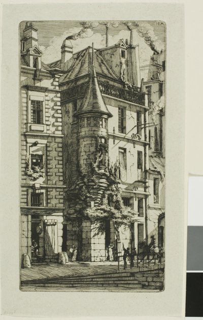 Casa con una Torretta, rue de la Tixeranderie da Charles Meryon