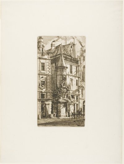 Casa con torretta, rue de la Tixéranderie da Charles Meryon
