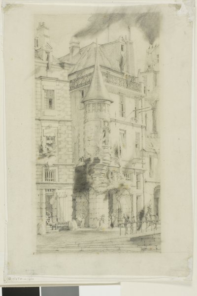 Casa con torretta, rue de la Tixeranderie, Parigi da Charles Meryon