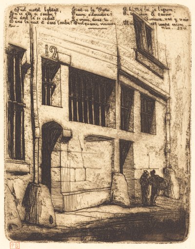 La Rue des Mauvais Garçons, Parigi da Charles Meryon