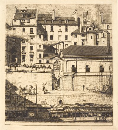 La morgue, Parigi da Charles Meryon