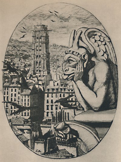 Le Stryge 8th State 6 34 x 5 18 Inches, 1853, 1927 da Charles Meryon