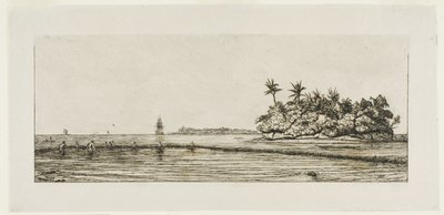 Oceania: Pesca, Vicino a Isole con Palme nel Gruppo Uea o Wallis, 1845 da Charles Meryon