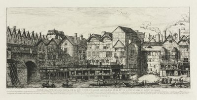 Parte della città di Parigi alla fine del XVII secolo da Charles Meryon
