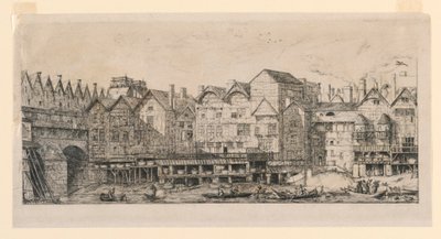 Parte della città verso la fine del XVII secolo da Charles Meryon