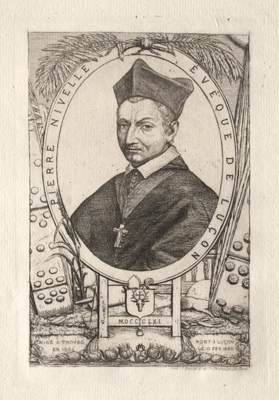 Pierre Nivelle, Vescovo di Luçon da Charles Meryon
