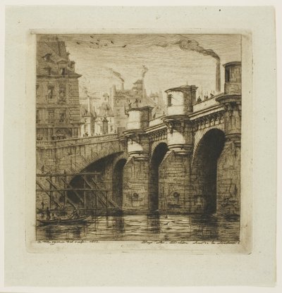 Pont-Neuf, Parigi da Charles Meryon