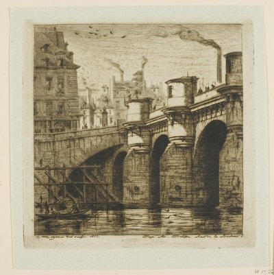 Pont-Neuf, Parigi da Charles Meryon