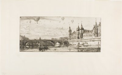 Pont-au-Change, Parigi da Charles Meryon