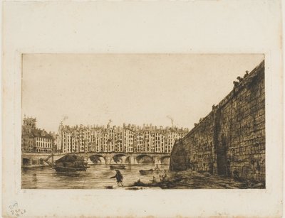 Pont-au-Change, Parigi, circa 1784 da Charles Meryon