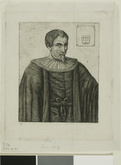 Ritratto di Jean Besly, Storico da Charles Meryon