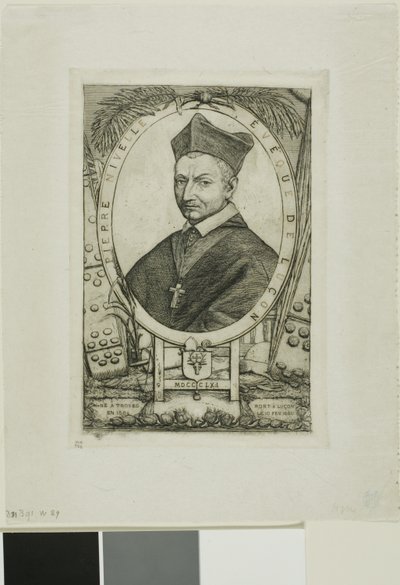 Ritratto di Pierre Nivelle, Vescovo di Luçon da Charles Meryon