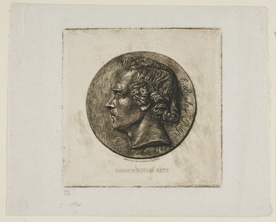 Ritratto del poeta Evariste Boulay-Paty da Charles Meryon