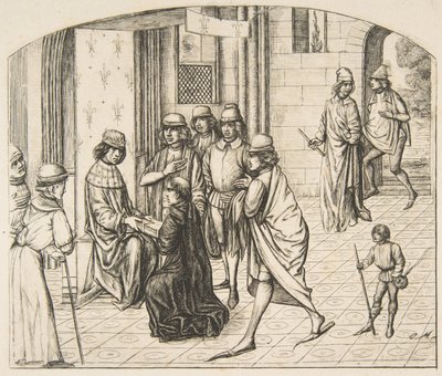 Presentazione di Valerio Massimo al re Luigi XI da Charles Meryon