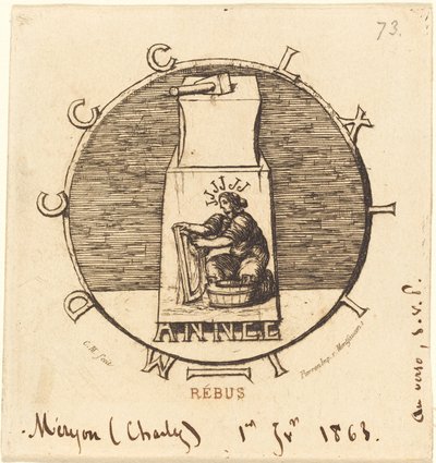 Rebus: "Qui giace la vendetta antica" da Charles Meryon